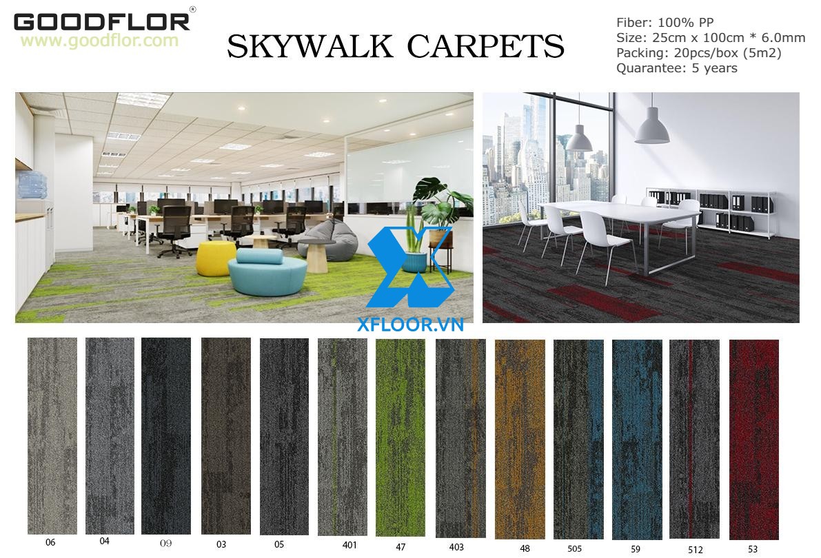 thảm skywalk chính hãng Goodflor